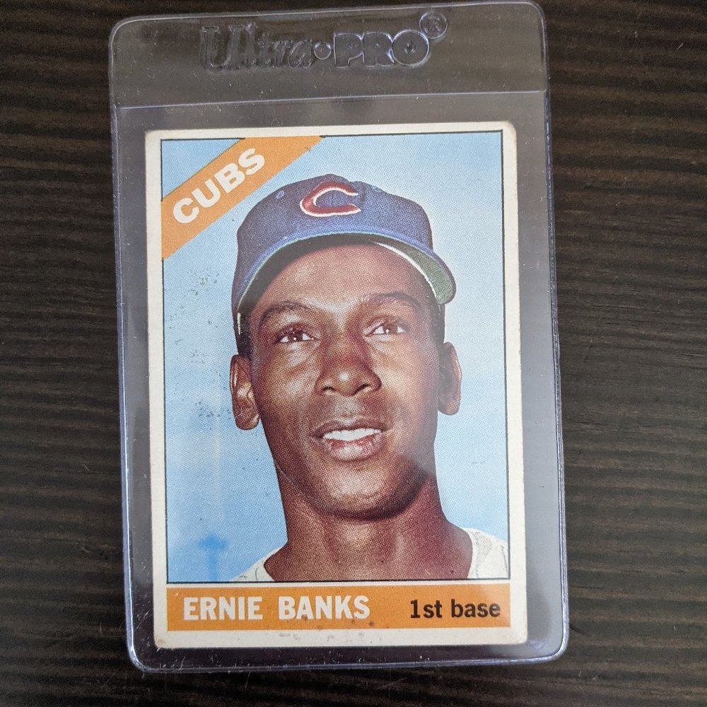 1966 Topps #110 Ernie Banks Chicago Cubs EX